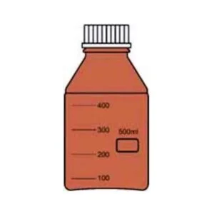Reagent Bottle Amber Colour, Extra Wide Mouth